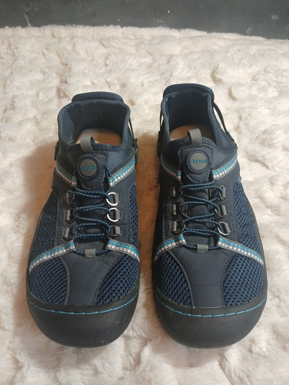 JSport By Jambu Womens Tahoe Water Ready Sneakers Navy Blue Size 8.5M